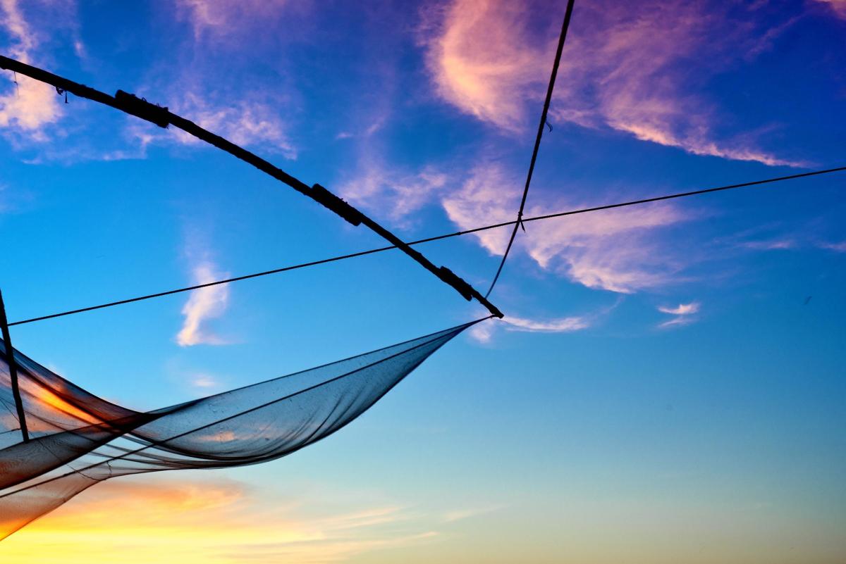 Chinese fishing net in Cochin, Kerala, India