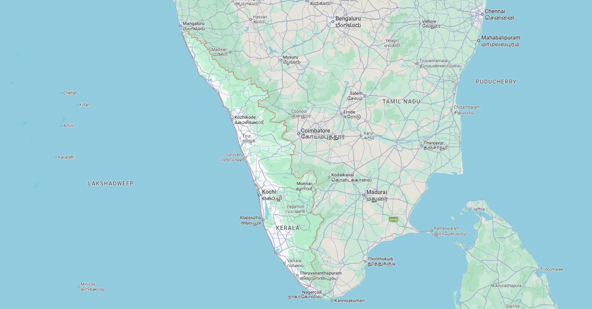Kerala Distance Chart: Complete Travel Guide with Route Maps &amp; Times